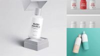 8113+ Cosmetic Bottle PSD Mockup Half Side View Smart Layer Mockup Free