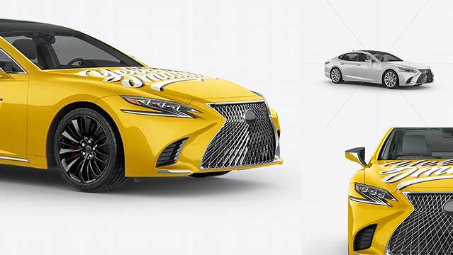 8114+ Lexus LS 500 PSD Mockup Half Side View High-End Professional PSD Resources