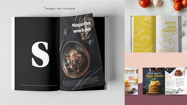 8116+ Food Magazine Mockup Digital Download