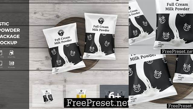 8118+ Milk Powder Mockup Easy Editable