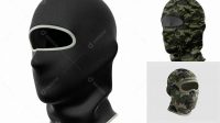 812+ Balaclava PSD Mockup Front View Editable Mockup PSD