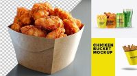 8124+ Fried Chicken Packaging Mockup Hight Resolution