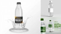 8125+ Glossy Drink Bottle PSD Mockup PSD Download