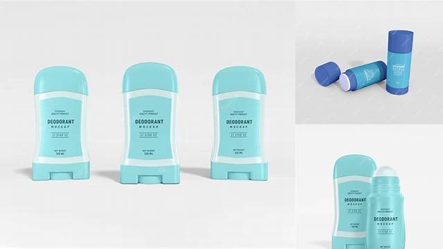 8125+ Glossy Plastic Deodorant PSD Mockup High Resolution