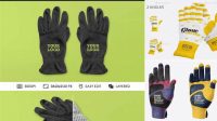 8130+ Glove Mockup Premium Quality Freebie