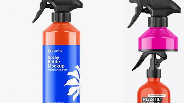 8133+ Glossy Trigger Spray Bottle PSD Mockup Free Design Resource