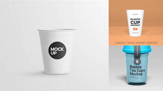 8136+ Parfait Cup PSD Mockup Customizable PSD Templates