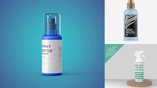 8136+ Plastic Sprayer Bottle PSD Mockup Exclusive Free PSD Mockups