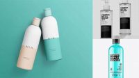 8146+ Clear Cosmetic Bottle with Plastic Cap PSD Mockup Digital Resource Free Download