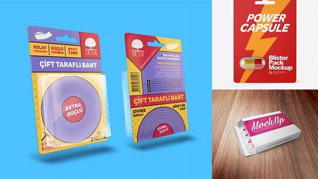 8150+ Blister Packaging Mockup High-Resolution Editable PSD