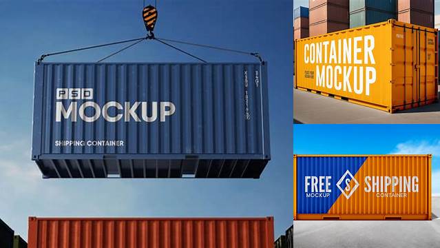 8151+ Shipping Container Mockup PSD Download