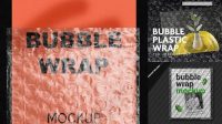 8158+ Bubble Wrap Mockup Include TIFF