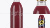 8161+ 750ml Clear Glass Berry Juice Bottle PSD Mockup Customizable Photoshop Template