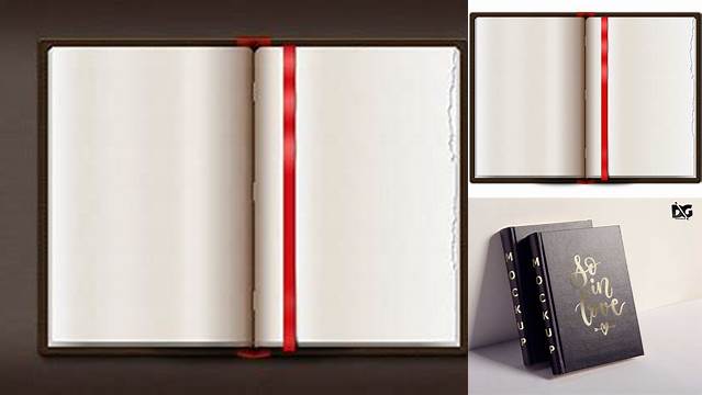 8163+ Opened Leather Book PSD Mockup High-Quality Editable PSD