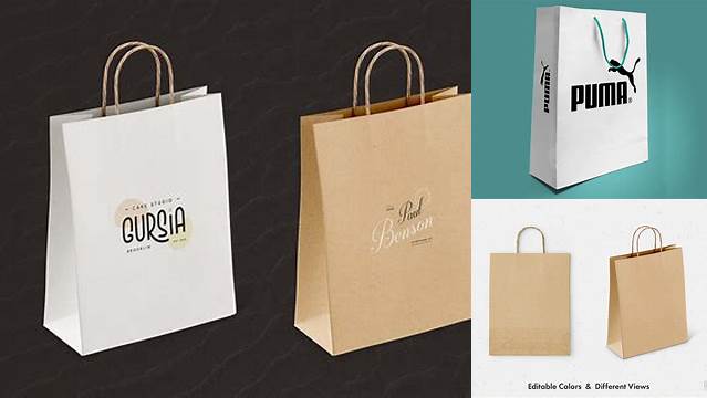 8166+ Matte Paper Bag PSD Mockup Layered PSD File Free Download