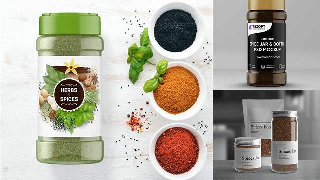 8166+ Spice Jar Mockup Free Download Free Graphic Design Resource