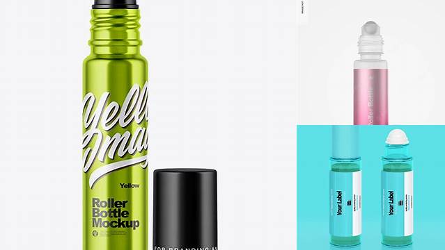 8169+ Roller Bottle Mockup For Free Download