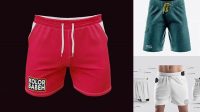 817+ Men’s Shorts HQ PSD Mockup Front View Download Free PSD