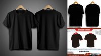 817+ Mock Kaos Hitam Smart Layer Mockup Free