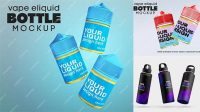 8170+ Metallic Bottle With Liquid PSD Mockup Versatile Photoshop File