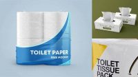 8171+ Toilet Tissue 18 pack PSD Mockup Creative Layered Design File