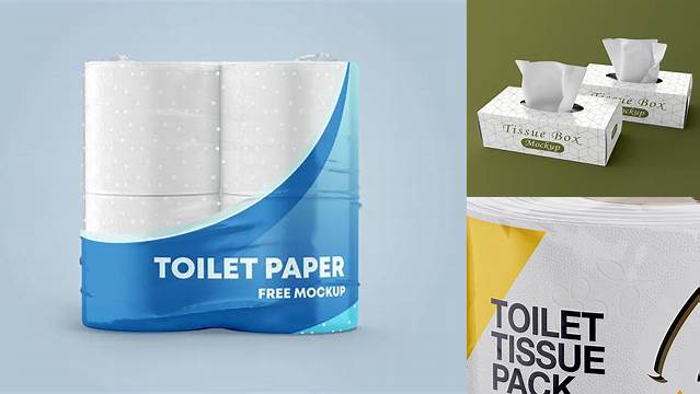 8171+ Toilet Tissue 18 pack PSD Mockup Creative Layered Design File