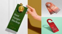 8172+ Door Hanger PSD Mockup Customizable Design Files