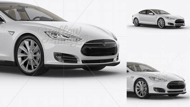 8174+ Tesla Model S PSD Mockup Halfside View Professional Graphic PSD Download