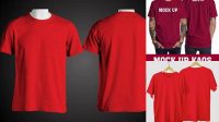 8176+ Mockup Kaos Merah Depan Belakang Best Free Mockup PSD