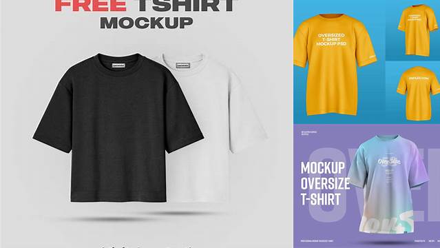 8177+ Oversize T Shirt Mockup Psd Free Download Free