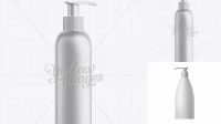 8181+ White Plastic Cosmetic Bottle with Batcher 200 ml High-Resolution Graphic