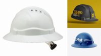 8183+ Full Brim Hard Hat PSD Mockup Front View Elegant Free Template