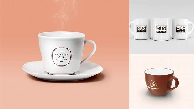 8188+ Ceramic Coffee Cup PSD Mockup Professional PSD Mockup