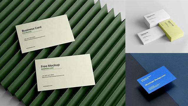 8193+ Stack of Textured Business Cards PSD Mockup Creative Design Mockup