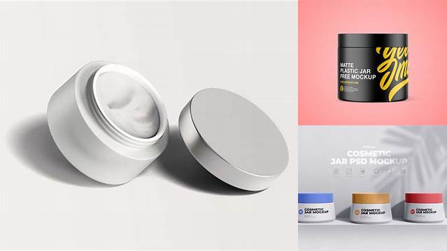 8195+ Opened Matte Cosmetic Jar PSD Mockup Exclusive Free PSD Mockups