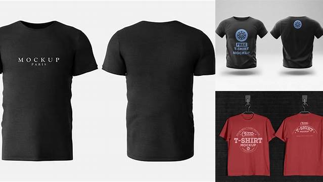 8199+ T Shirt Front Back Mockup Free Mockup PSD