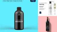 8201+ Glossy Bottle PSD Mockup Front View Creative PSD Resources