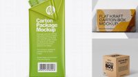 8202+ 200ml Carton Box PSD Mockup Back View Fully Customizable Photoshop Freebie