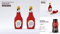 8204+ 500g Tomato Ketchup Bottle PSD Mockup Smart Editable Design Mockup