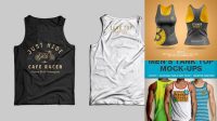 8204+ Running Tank Top PSD Mockup Free Downloadable PSD