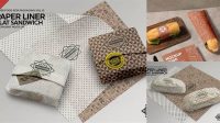 8204+ Sandwich Wrapping Paper Mockup Free High-End PSD Download