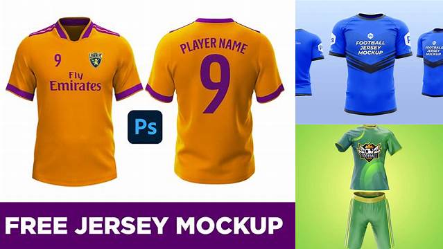 8211+ Mockup Jersey Football Free PSD