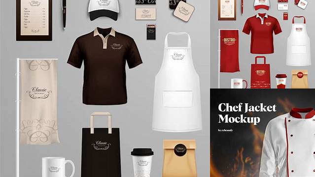 8218+ Restaurant Uniform Mockup PSD Download