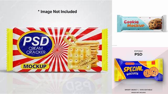 822+ Biscuit Packaging Mockup Free Download High-Resolution Editable PSD