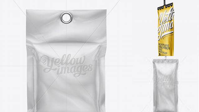 8220+ Moisture Absorber Bag PSD Mockup 3/4 View Customizable PSD Templates