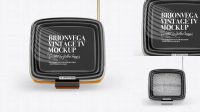 8221+ Brionvega Vintage TV PSD Mockup Front View Exclusive Free Photoshop Mockup