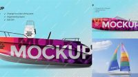 8224+ Mockup Boat Advanced Photoshop Template