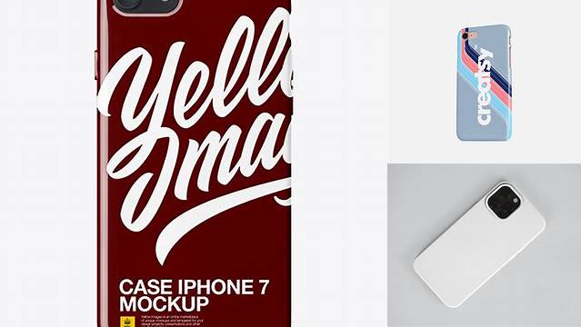 8240+ Iphone 7 Glossy Case PSD Mockup Versatile and Modern PSD Mockup