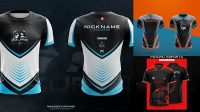 8240+ Mock Up Jersey Esport Smart Object PSD