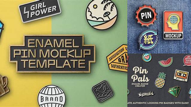 8244+ Enamel Pin Mockup Download Free